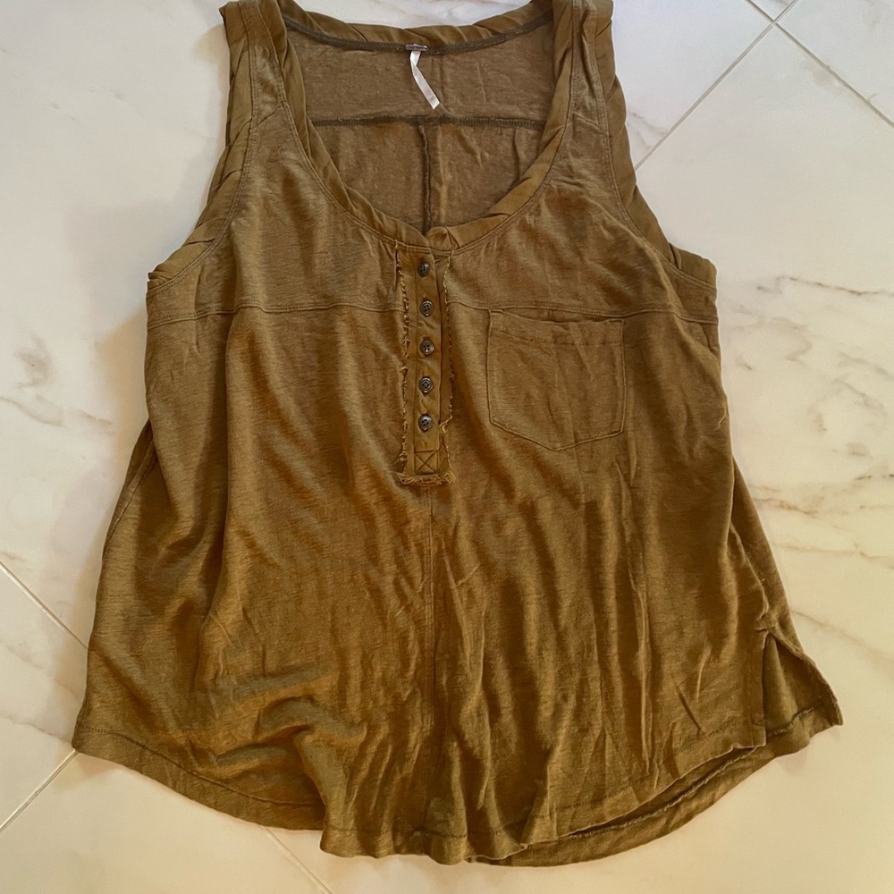 Drapey tank from free people.